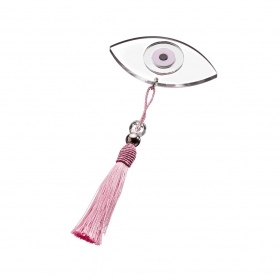 Γούρι με Ροζ Plexi Glass Μάτι 20cm-ΚΩΔ:GM4251-G