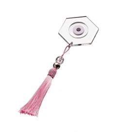 Γούρι με Ροζ Plexi Glass Μάτι 20cm-ΚΩΔ:GM4252-G