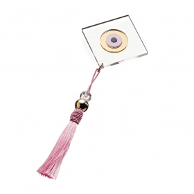 Γούρι με Ροζ Plexi Glass Μάτι 20cm-ΚΩΔ:GM4256-G
