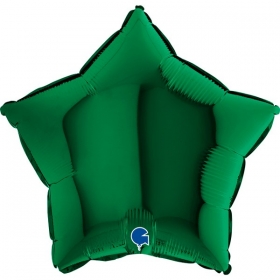 Μπαλόνι Foil σκούρο πράσινο αστέρι 46cm - ΚΩΔ:19211DGR-1-BB