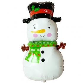 Μπαλόνι Foil - χιονάνθρωπος με καπέλο 43x80cm - ΚΩΔ:207JG101-BB