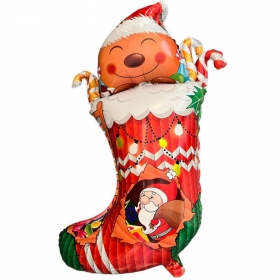 Μπαλόνι Foil - Χριστουγεννιάτικη κάλτσα 60x90cm - ΚΩΔ:207FF91-BB