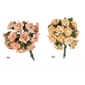 Τεχνητό τριαντάφυλλο σε διάφορα χρώματα - ΚΩΔ:M7299-AD