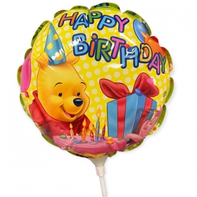 Μπαλονι Foil Mini Shape 10''(25Cm) Winnie The Pooh Happy Birthday – ΚΩΔ.:206140-Bb