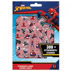 Αυτοκόλλητα Spiderman - 300 τεμάχια - ΚΩΔ:6-696-BB