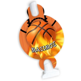 Καραμούζα blowout με θέμα μπάσκετ 14X8cm - ΚΩΔ:20992114-31-BB