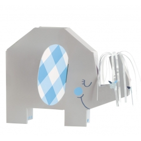 Επιτραπέζιο διακοσμητικό ελεφαντάκι γαλάζιο - ΚΩΔ:78401-BB
