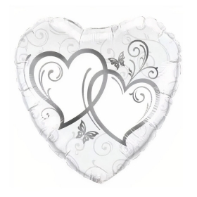 Μπαλόνι Foil καρδιά Entwined Hearts 45cm - ΚΩΔ:207VD032-BB