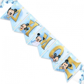 Σημαιάκια Baby Mickey με όνομα - ΚΩΔ:P25965-81-BB