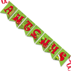 Χριστουγεννιάτικα σημαιάκια Grinch με όνομα - ΚΩΔ:P25965-92-BB