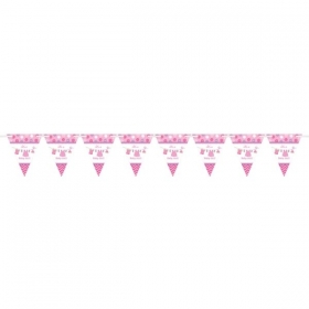Τριγωνικά σημαιάκια Baby Girl 457cm - ΚΩΔ:121490-BB