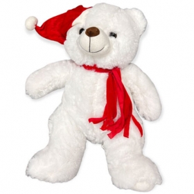Λούτρινο χριστουγεννιάτικο αρκουδάκι 30cm - ΚΩΔ:93-848-BB