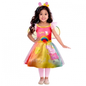 Παιδική στολή Πέππα το γουρουνάκι Rainbow 2-3 ετών - ΚΩΔ:9908876-BB