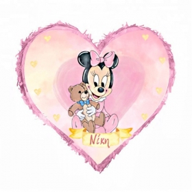 Πινιάτα καρδιά Baby Minnie 31X27cm - ΚΩΔ:553156H-10-BB