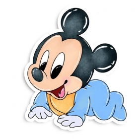 Διακοσμητική ξύλινη φιγούρα Baby Mickey 70cm - ΚΩΔ:D19W70-46-BB