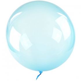 Μπαλόνι 61cm διάφανο bobo μπλε - ΚΩΔ:207FB27-36-BB
