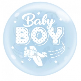 Μπαλόνι bobo 51cm baby boy αεροπλανάκι- ΚΩΔ:207B20065-BB