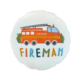 Μπαλόνι foil 45cm Fireman - ΚΩΔ:FG-OFIR-BB