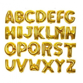 Μπαλόνι foil γράμματα χρυσό γυαλιστερό 1 μέτρο - ΚΩΔ:526LGG-1-BB