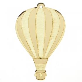 Plexiglass στοιχείο χρυσό - αερόστατο 5cm - ΚΩΔ:K456-NU