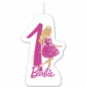 Κεράκι Barbie αριθμός 1 6cm - ΚΩΔ:84200-BB