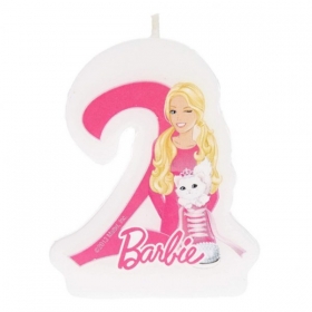 Κεράκι Barbie αριθμός 2 6cm - ΚΩΔ:84201-BB