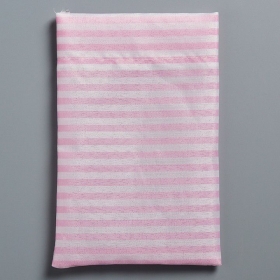 Πουγκί ριγέ λευκό-ροζ 12X18cm - ΚΩΔ:NU000NB15-NU