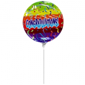 Μπαλονι Foil 9"(23Cm) Mini Shape Congratulations Confetti - ΚΩΔ:514267-Bb