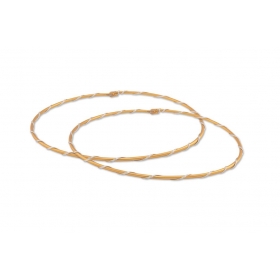 Στεφανα Γαμου Οικονομικα Σε Χρυσο Χρωμα Με Ασημι Κορδονι - ΚΩΔ: N7269-G
