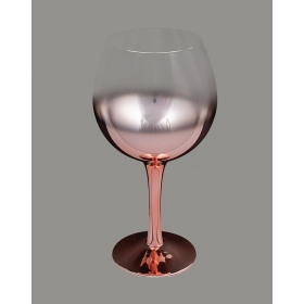 Ποτήρι κρασιού κρυστάλινο με rose-gold φινίρισμα - ΚΩΔ:SP250-VI