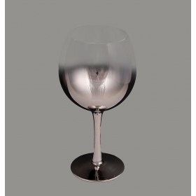 Ποτήρι κρασιού κρυστάλινο με ασημί φινίρισμα - ΚΩΔ:SP350-VI