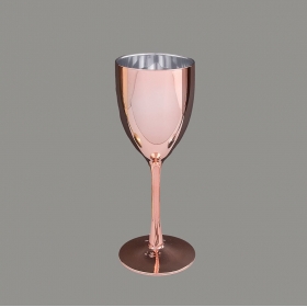 Ποτήρι κρασιού κρυστάλινο με rose-gold φινίρισμα - ΚΩΔ:SP240-VI