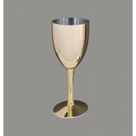 Ποτήρι κρασιού κρυστάλινο με χρυσό φινίρισμα - ΚΩΔ:SP440-VI