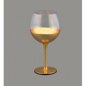 Ποτήρι κρασιού κρυστάλινο με χρυσό φινίρισμα - ΚΩΔ:SP450-VI