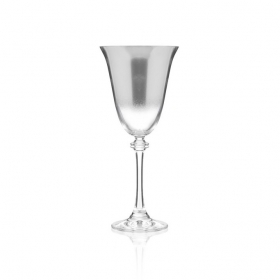 Ποτήρι κρασιού με ασημί φινίρισμα 22X9cm - ΚΩΔ:PR502WINE-G