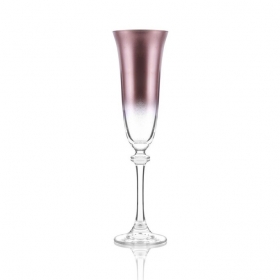 Ποτήρι σαμπάνιας με rose-gold φινίρισμα 190ml - ΚΩΔ:PR503FLUTE-G