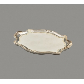 Δίσκος ασημί-λευκός οβάλ Φλωρεντίας - ΚΩΔ:143390-VI