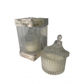 Γυάλινη φοντανιέρα με αρωματικό κερί σε κουτί 6.5X9cm - ΚΩΔ:202-7452-MPU