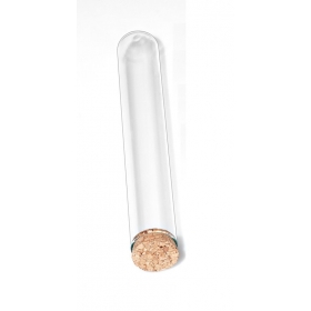 Γυάλινος σωλήνας με φελλό 2.5X18cm - ΚΩΔ:202-8752-MPU