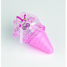 Κουτάκι PVC χωνάκι ροζ baby girl 6X11cm - ΚΩΔ:209-9230-MPU