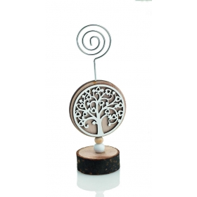Ξύλινο δέντρο της ζωής με χαρτοστάτη 4X13cm - ΚΩΔ:208-7429-MPU