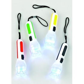 Φακός LED σε διάφορα χρώματα με λουράκι 3X10cm - ΚΩΔ:209-7544-MPU