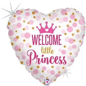 Μπαλονι Foil 45Cm Για Γεννηση Supershape «Welcome Little Princess» – ΚΩΔ.:36713-Bb