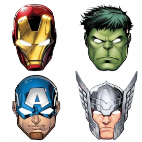 Χάρτινες μάσκες Mighty Avengers - ΚΩΔ:87976-BB