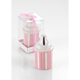 Κεραμικός κουμπαράς ροζ πιπίλα σε PVC κουτί 5X10cm - ΚΩΔ:201-8881-MPU