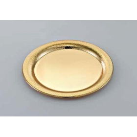 Δίσκος μεταλλικός χρυσός στρόγγυλος 35X35cm - ΚΩΔ:144-631-MPU