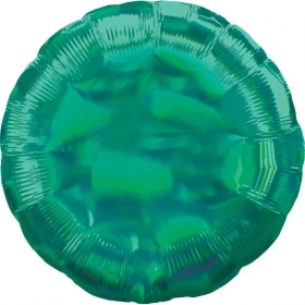 Μπαλόνι foil 45cm στρογγυλό πράσινο holographic - ΚΩΔ:539257-BB