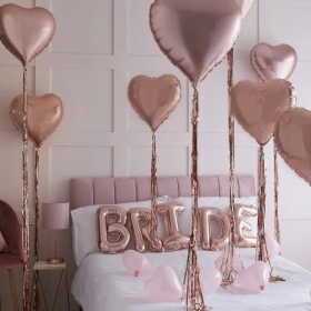 Σετ μπαλόνια Bride με καρδιές - ΚΩΔ:HN-857-BB