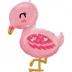 Μπαλόνι foil 81X63cm ροζ φλαμίνγκο - ΚΩΔ:41550-BB