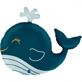 Μπαλόνι foil 66cm χαρούμενη φάλαινα - ΚΩΔ:G72131-BB